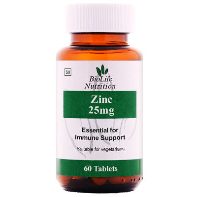 Biolife – Zinc 25mg 60 tabs