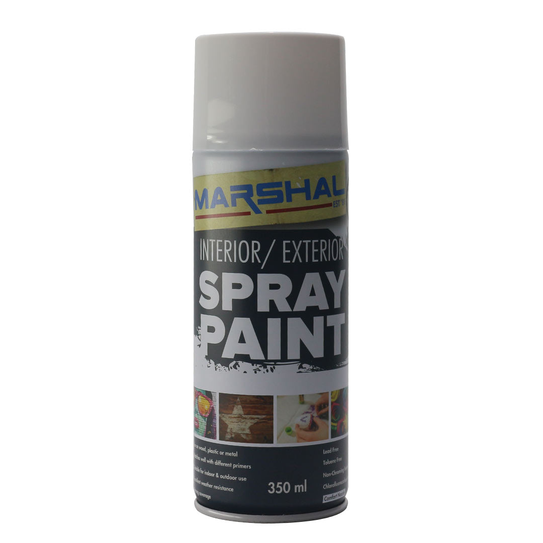 Spray Paint Gloss White 350ml Marshal
