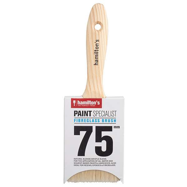 Hamiltons Brush — Fibreglass Brush 75mm