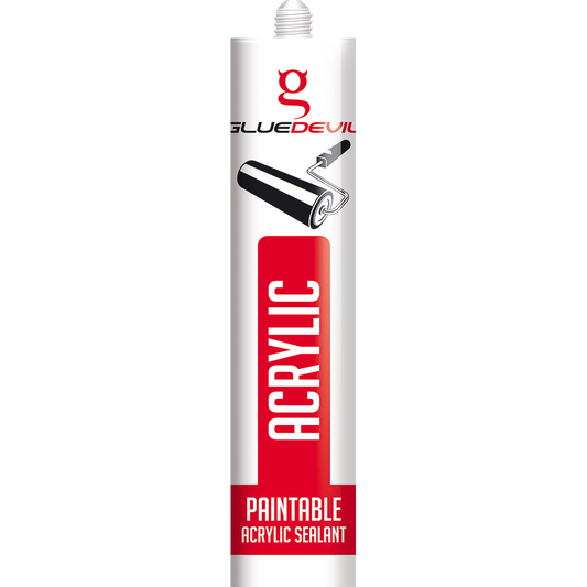 GLUEDEVIL 260ML ACRYLIC SEALANT WHITE