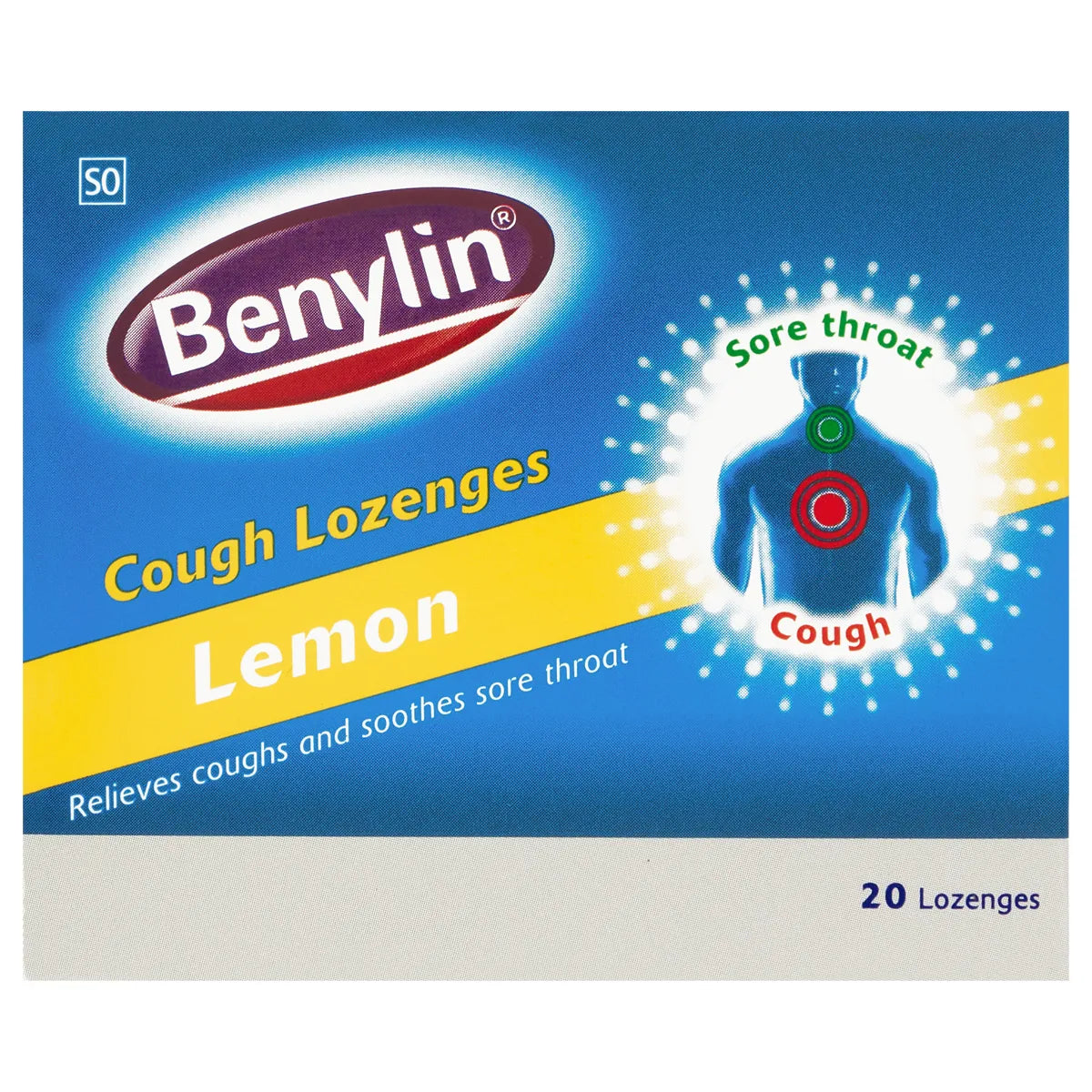 Benylin Cough Lozenges Lemon 20s
