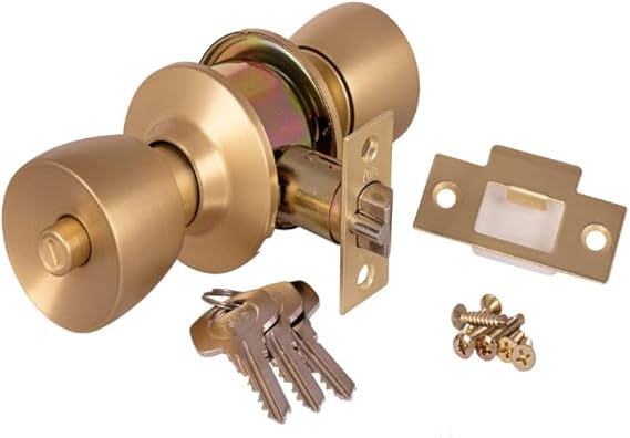 Yale Security Tulip Cylindrical Knobset - Rose Gold