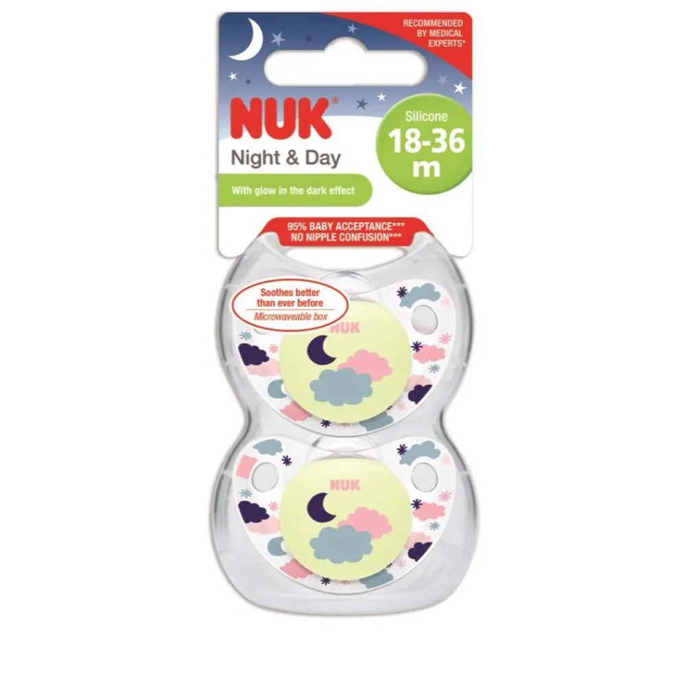 Nuk Soother Silicone Night & Day Girl Size 3