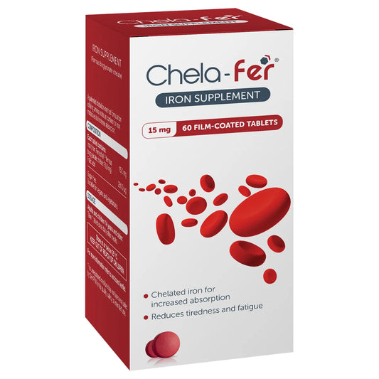 Chela-fer Iron 15mg 60 Tabs