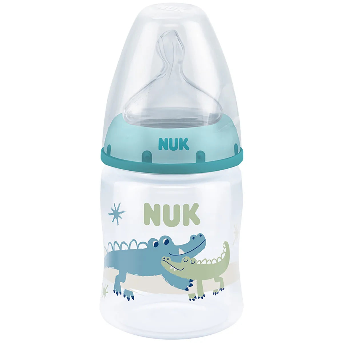 Nuk Temperature Control Bottle 150ml With Size 1 Silicone Teat 0-6m - Boy