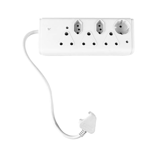LESCO Multiplug 6 Way H05vv-f White