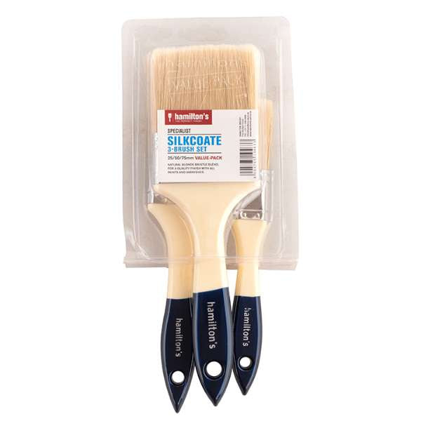 Hamiltons Brush — Silkotac 3pc Brush Set