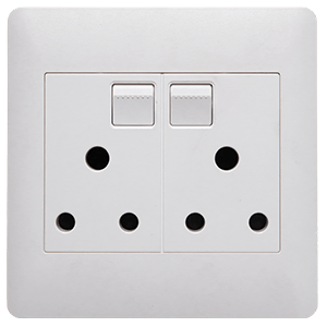 Lesco Apollo Socket Double 100×100 AP44DBLC-WH