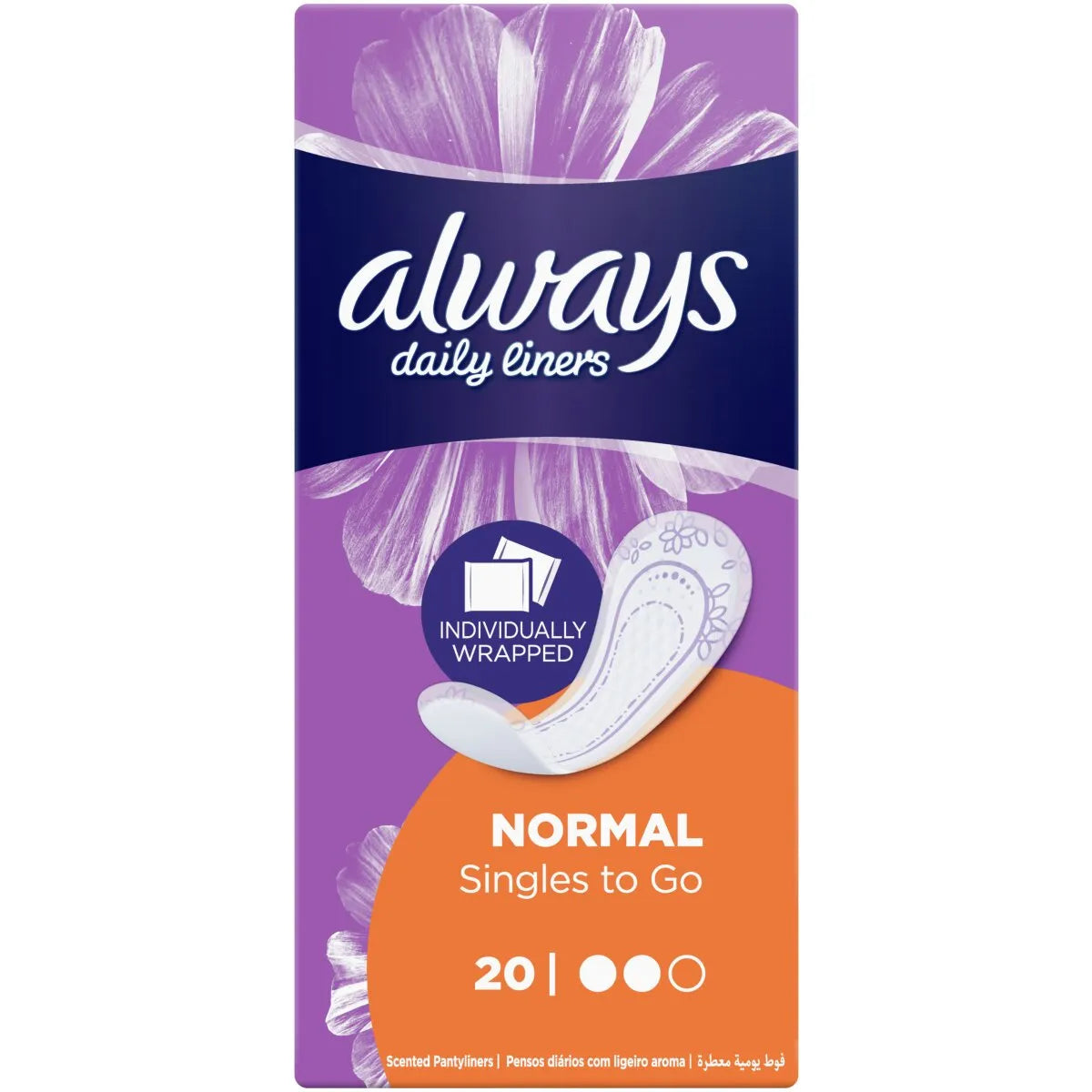 Always Maxi Pantyliners Fold & Wrapped (20's)