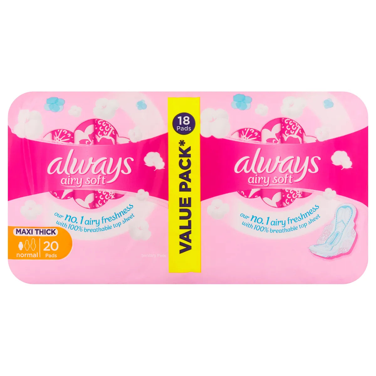 Always Maxi Sanitary Pads Soft Normal (20's)