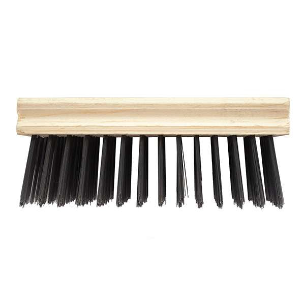 Hamiltons Brush — Fine Wire Brush — Wooden Block