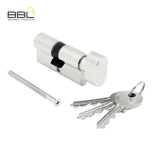 BBL 60MM Knob Euro Profile Cylinder Blister Pack BBC5602NP-1