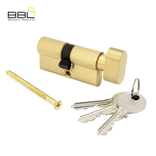 BBL 65MM Knob Euro Profile Cylinder Blister Pack BBC5652SB-1