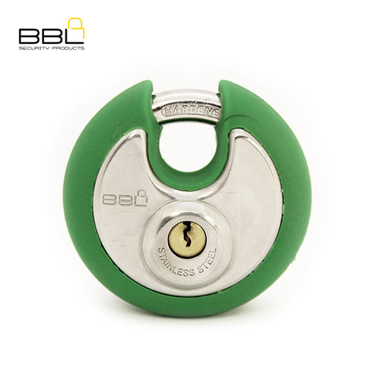 BBL Bump Guard Discus Padlocks BBP170GRN-1 70MM