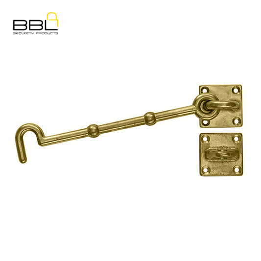 BBL Cabin Hook 150mm Brass Door Fittings BBFCH150-BP-1