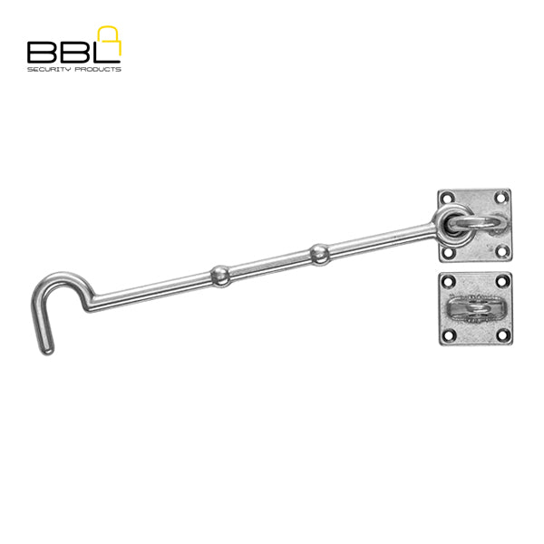 BBL Cabin Hook 200mm Satin Nickel Door Fittings BBFCH200-SN-1
