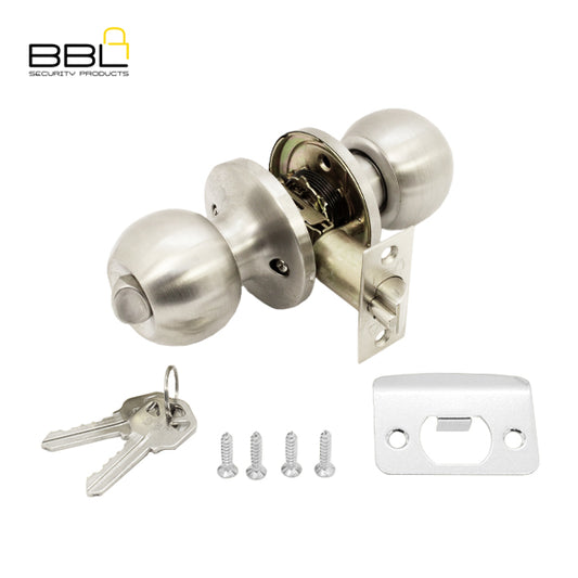 BBL Knob Entrance Lockset BBK3701SS 60-70MM