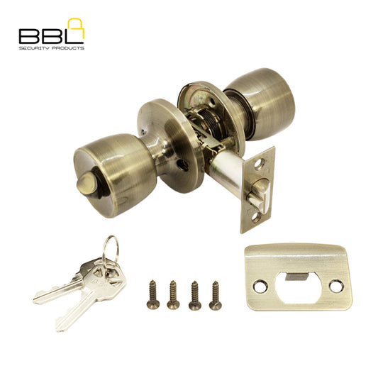 BBL Knob Entrance Lockset BBK3721AB 60-70MM