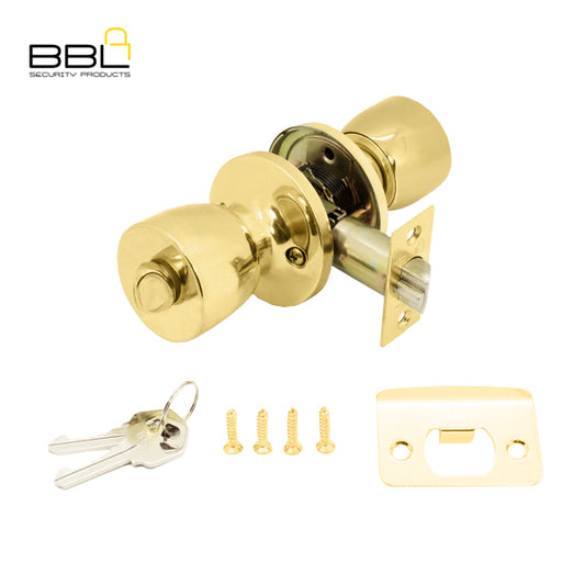 BBL Knob Entrance Lockset BBK3721PB 60-70MM