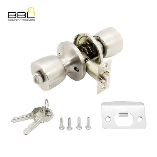 BBL Knob Entrance Lockset BBK3721SS 60-70MM