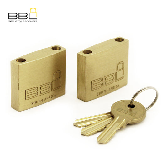 BBL Expanding Type Door Slam Brass Padlock BBP940MXS-2 40MM