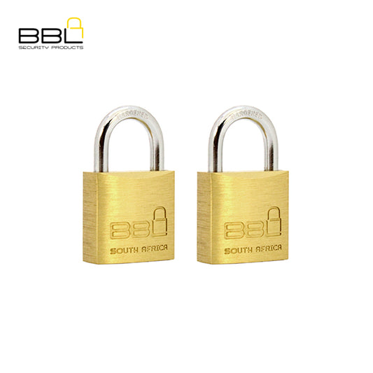 BBL Multi Pack Brass Padlocks BBP925-2 25MM DUO