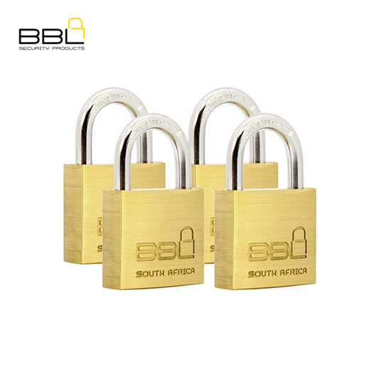 BBL Multi Pack Brass Padlocks BBP930-4 30MM