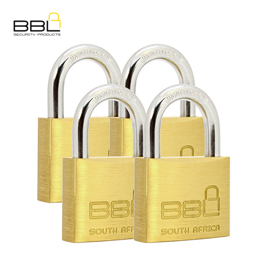 BBL Multi Pack Brass Padlocks BBP940-4 40MM