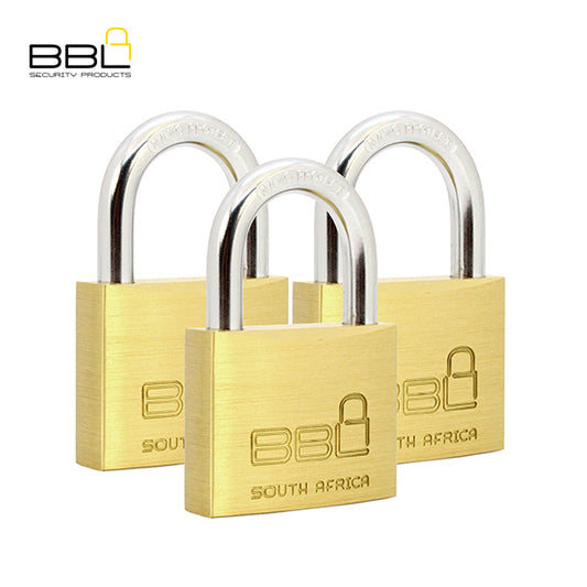 BBL Multi Pack Brass Padlocks BBP950-3 50MM