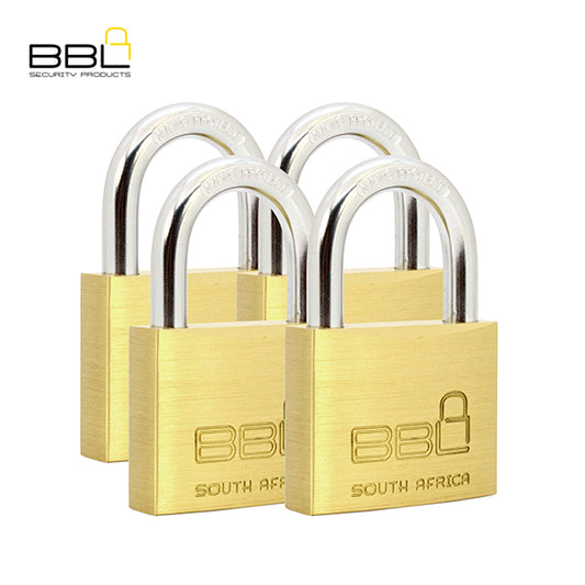BBL Multi Pack Brass Padlocks BBP950-4 50MM