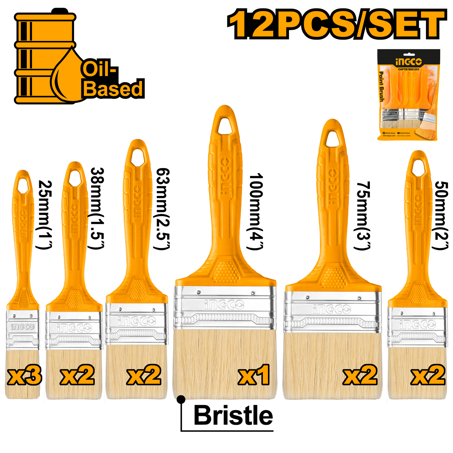 PAINT BRUSH SET 12PC
