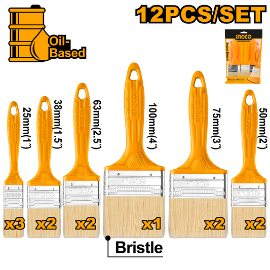 INGCO PAINT BRUSH SET 12PC