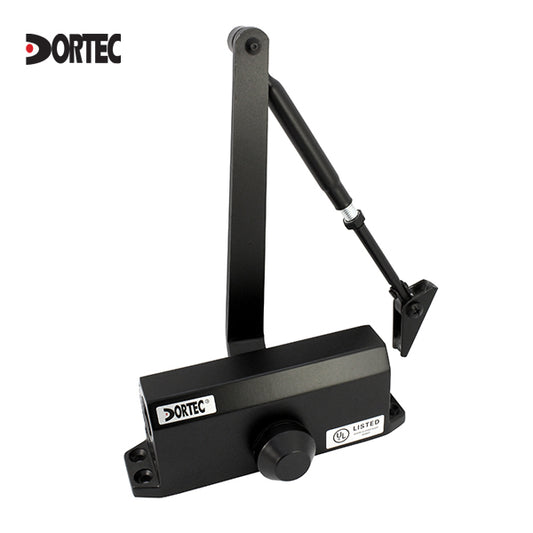 Door Tec Door closer light duty 45-65kg boxed - Black
