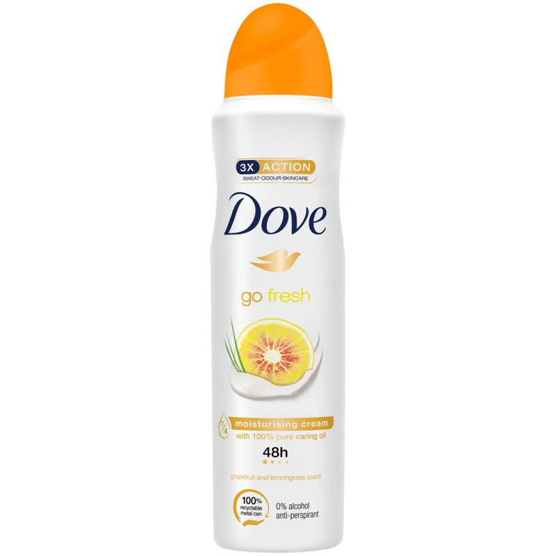 Dove Go Fresh Grapefruit and Lemongrass Deodorant Spray 150 ml