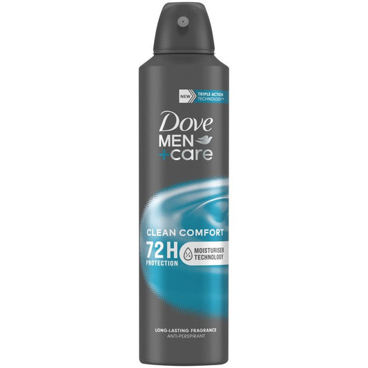 Dove Men+Care Clean Comfort Antiperspirant Deodorant Spray 150 ml
