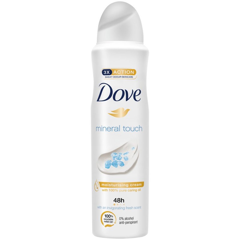 Dove Mineral Touch Anti-Perspirant Body Spray 150 ml