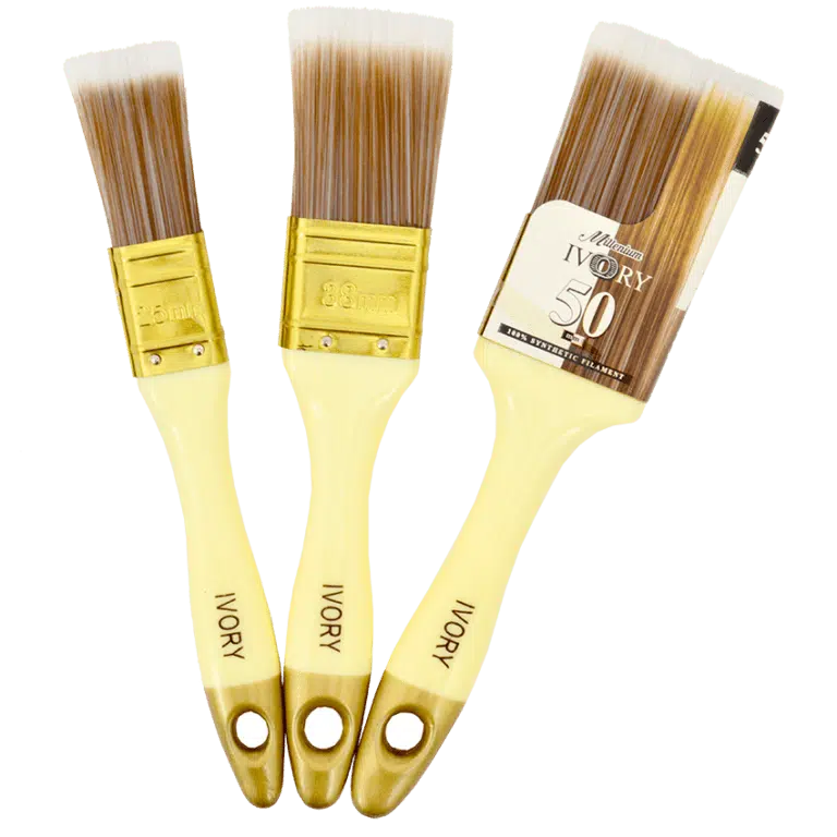 Academy Brushware — Paint Brush Ivory 3pc Pack