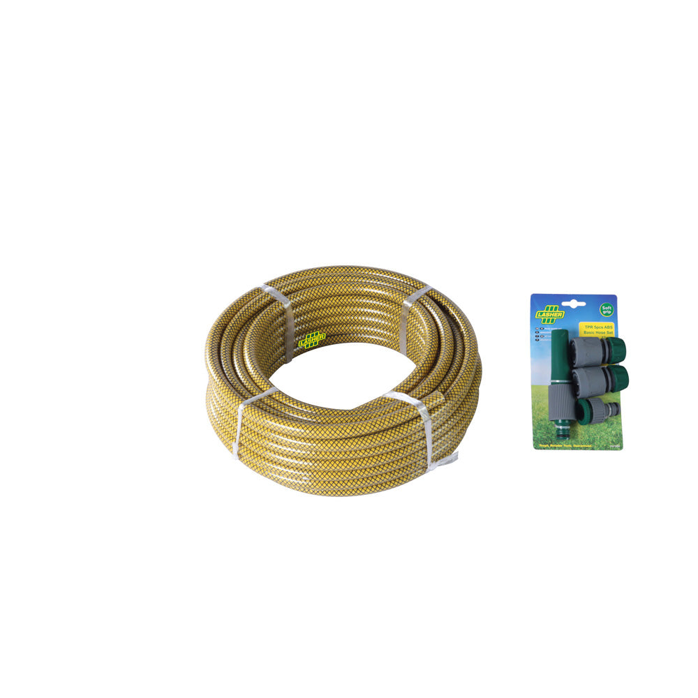 LASHER Hosepipe 12mmx20m with Fittings | FG07000