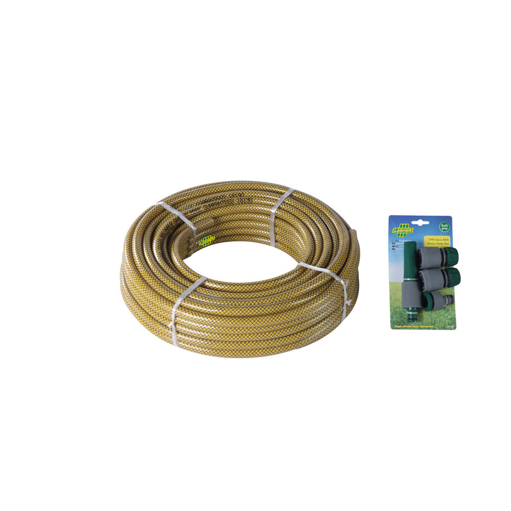 LASHER Hosepipe 12mmx30m with Fittings | FG07002