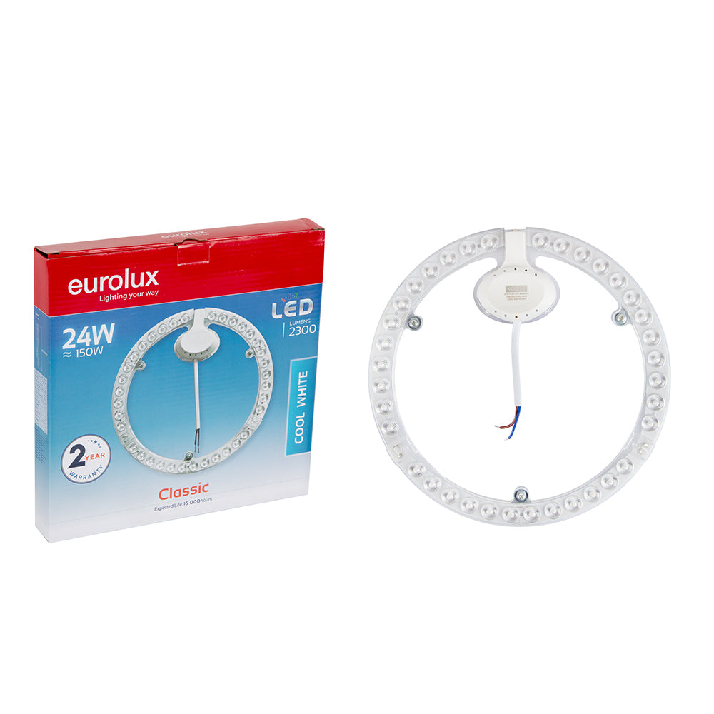 EUROLUX LED Module 24W Ceiling Light 230mm 4000K Coolwhite