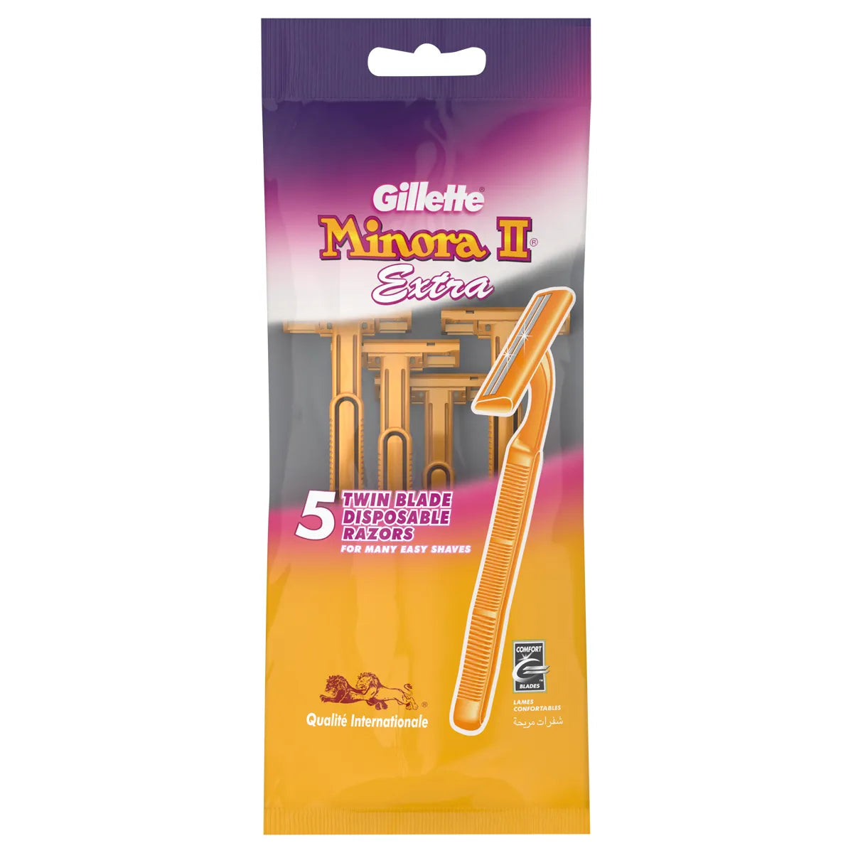 Gillette Minora II Disposable Razor (5's)