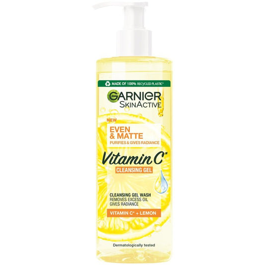 Garnier SkinActive Even and Matte Vitamin C Cleansing Gel Wash 400 ml