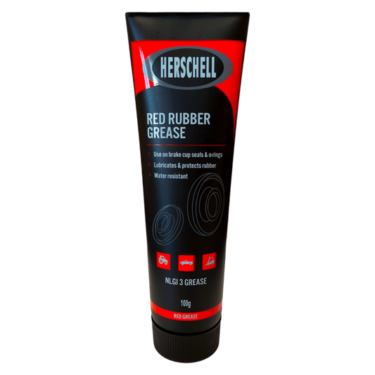 HERSCHELL GREASE RED RUBBER 100G TUBE (HERS0515)