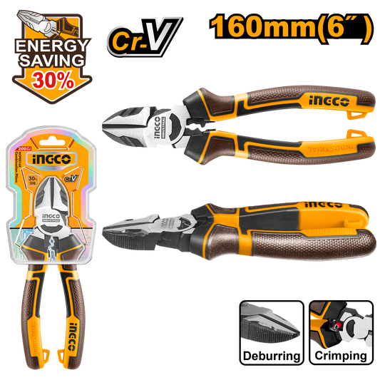 INGCO PLIER DIAG 160MM HL CR-V
