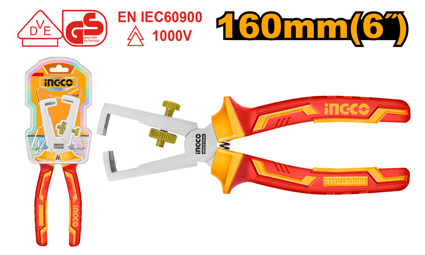 PLIER VDE 1000V 160MM WIRE STRIPPER