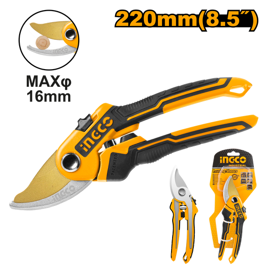 INGCO SHEAR PRUNING 220MM 55 C/STEEL BLD