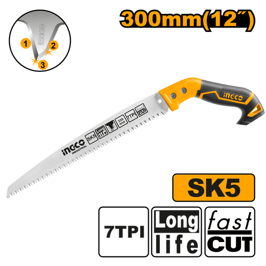 INGCO SAW PRUNING  300MM 7TPI SK5 BLADE