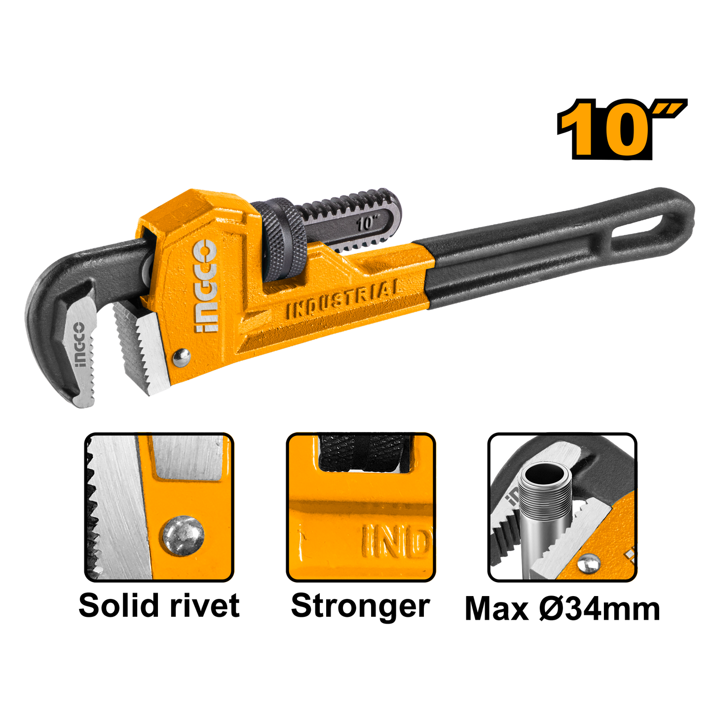 PIPE WRENCH 250MM 10