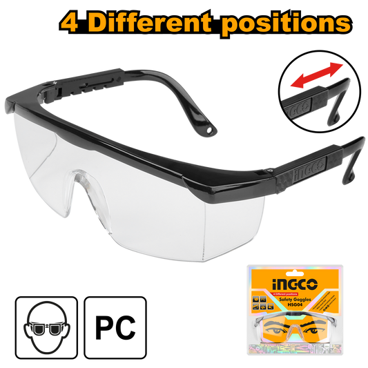 INGCO SAFETY SPECTACLES ADJUSTABLE