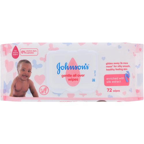 Johnson's Baby Wipes Gentle Care 72 Wipes